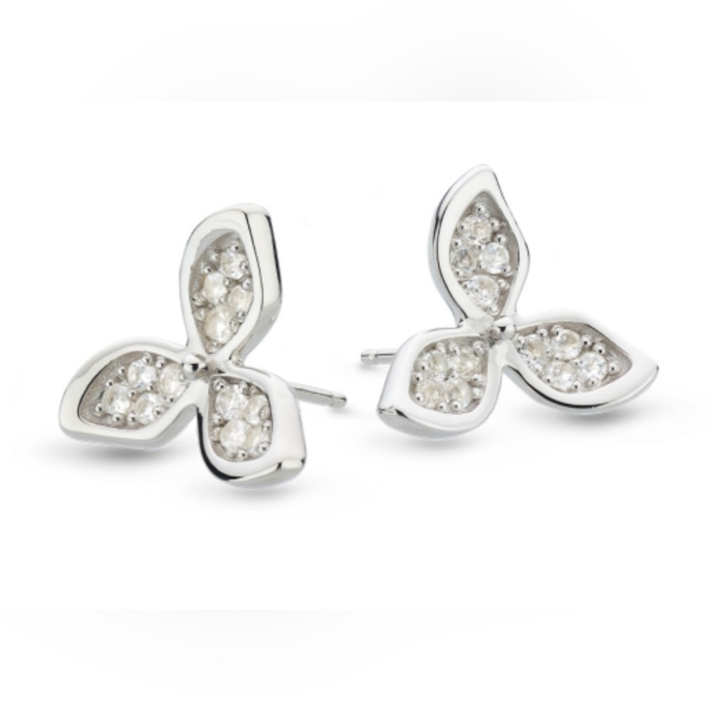 Kit Heath Petal Bloom Sterling Silver Earrings